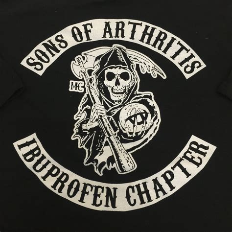 sons of arthritis t shirt