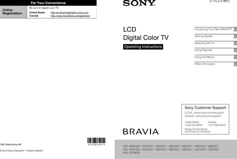 sony 32ex400 user manual PDF
