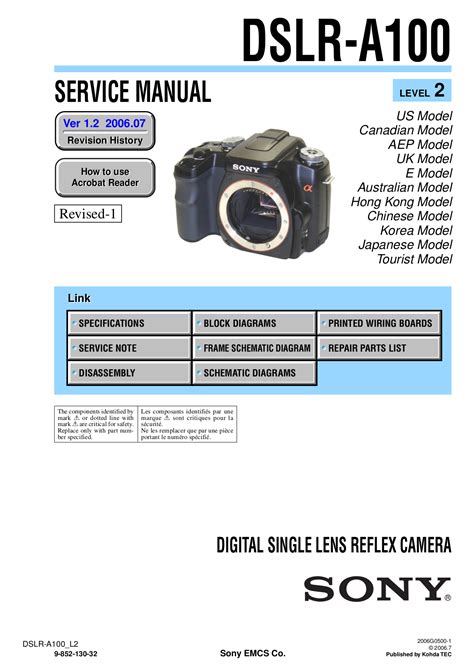 sony a100 camera manual Reader