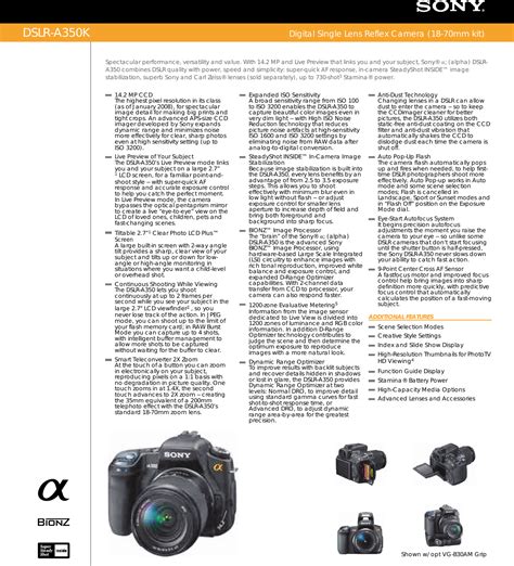 sony a350 user manual Doc