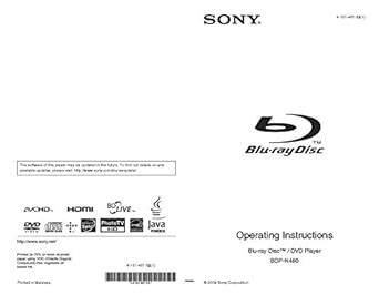 sony bdp n640 dvd players owners manual PDF