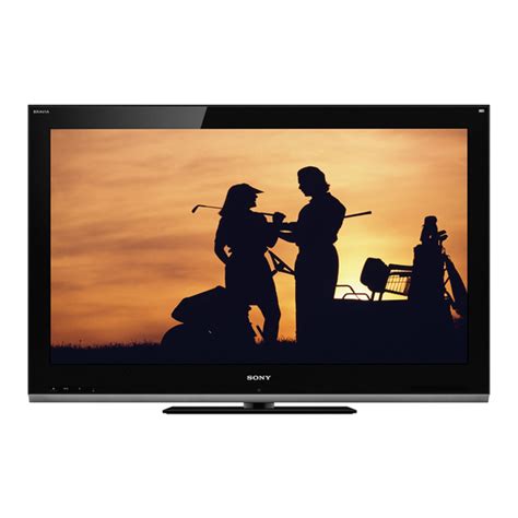 sony bravia xbr 52 tv manual PDF