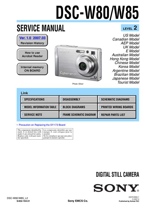 sony camera instructions manual PDF