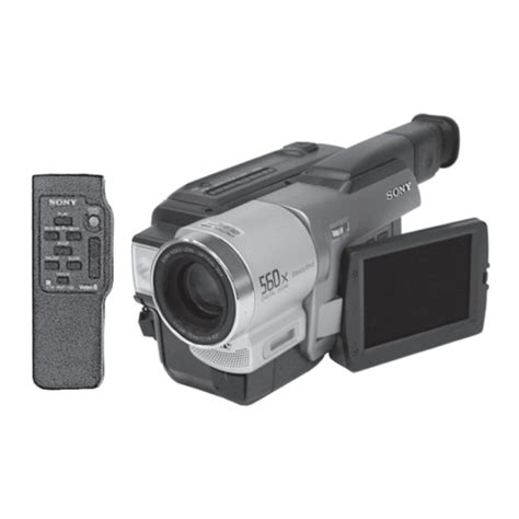 sony ccd tr618 camcorders owners manual Doc