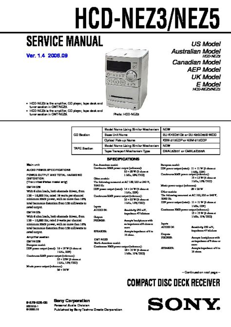 sony cmt nez5 owners manual Doc