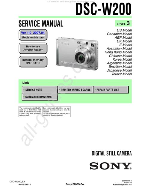 sony cyber shot dsc w200 manual Reader