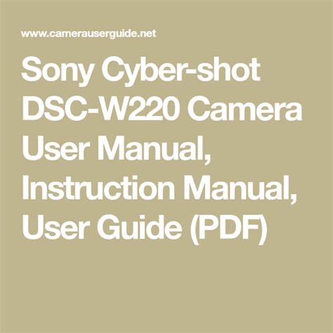 sony cybershot user guide Epub