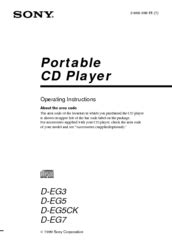 sony d eg3 cd players owners manual Reader
