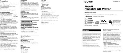 sony d fj003 manual Doc