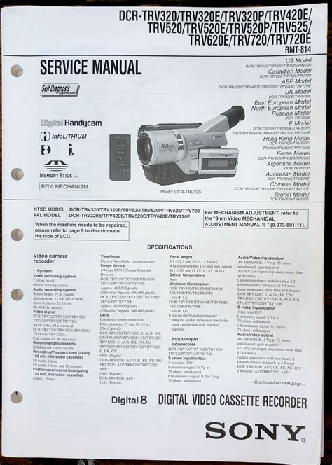 sony dcr trv720 camcorders owners manual Reader