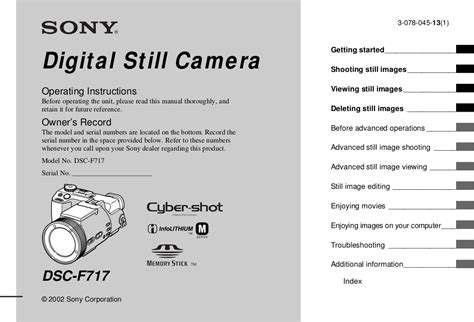 sony dsc f717 manual Kindle Editon