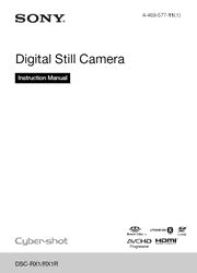 sony dsc rx1 digital cameras owners manual Epub