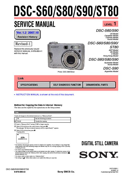 sony dsc s90 manual Reader