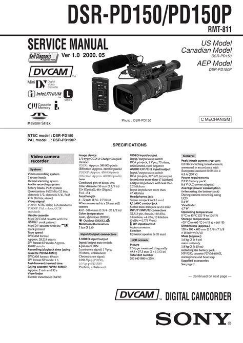 sony dsr 2000 camcorders owners manual Kindle Editon