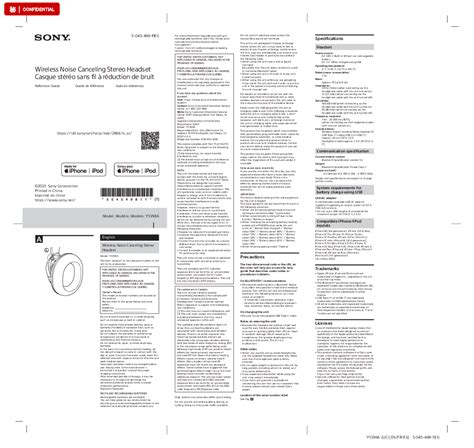 sony electronic accessory user manual PDF