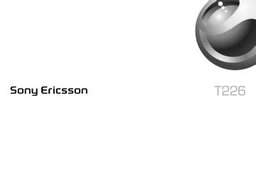 sony ericsson t226 manual Doc