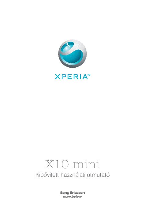 sony ericsson xperia x10 mini e10i user guide PDF