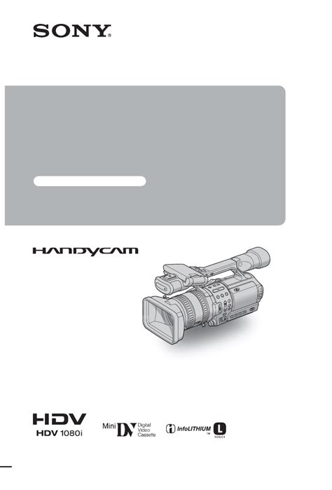 sony hdv 1080i user manual Epub