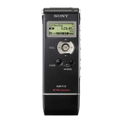 sony ic recorder icd ux71 manual espaol Epub