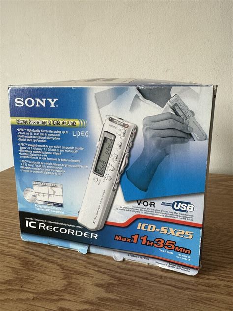 sony icd sx25 voice recorders owners manual Reader