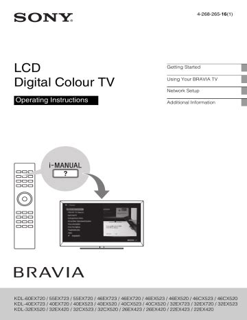 sony kdl 40cx520 tvs owners manual Reader