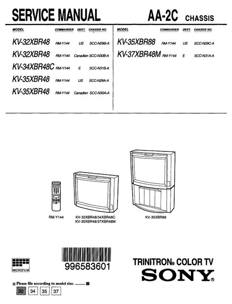 sony kv 32xbr48 tvs owners manual Kindle Editon