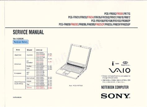 sony pcg frv31 laptops owners manual Reader