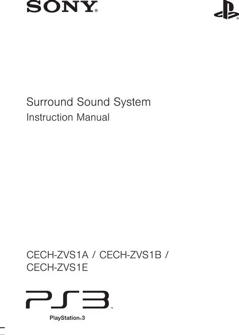 sony ps3 instruction manual pdf Reader