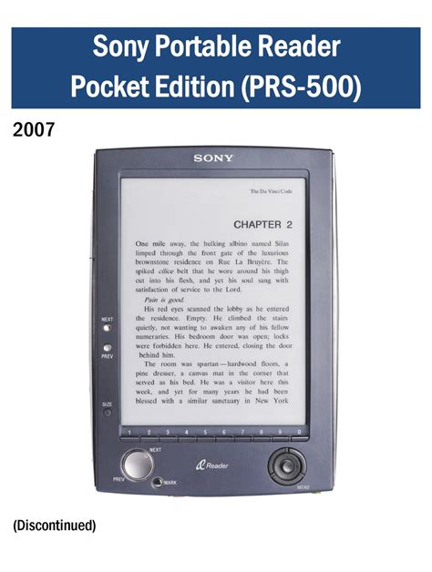 sony reader prs 500 manual Epub