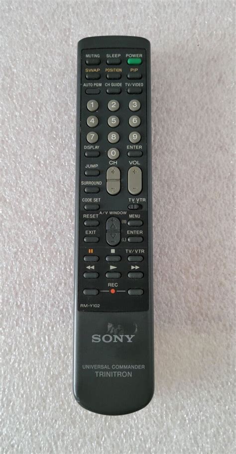 sony rm y102 universal remotes owners manual PDF