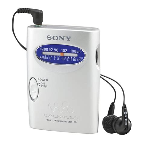 sony srf 59 radios owners manual Reader