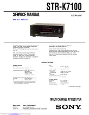 sony str k7100 user manual Epub