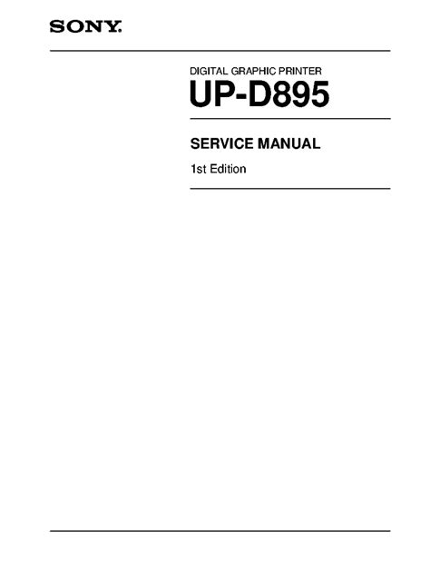 sony up d895 printers owners manual PDF