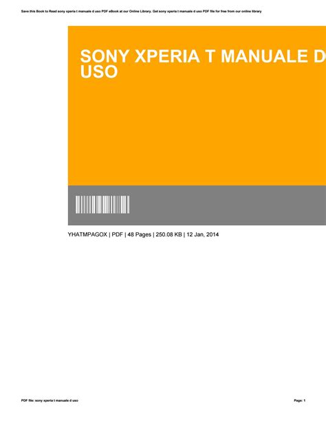 sony xperia t manual sk Epub