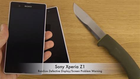 sony xperia z1 problems with screen Doc