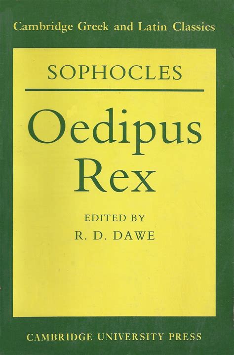 sophocles oedipus rex cambridge greek and latin classics Reader