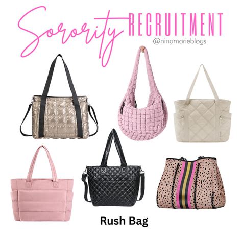 sorority rush bag