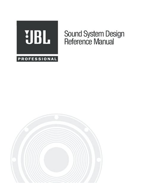 sound system design reference manual PDF