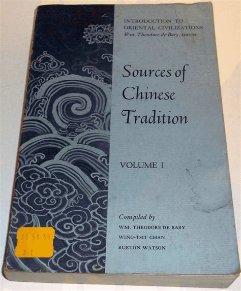 sources of chinese tradition volume one Reader