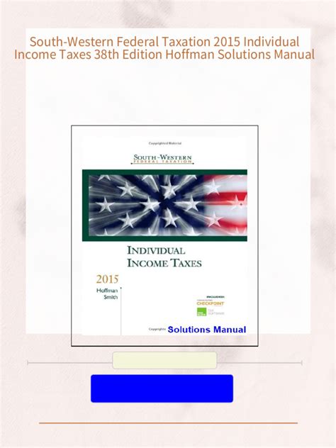 south western federal taxation instructors manual pdf Reader