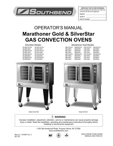 southbend gs 22cch ovens owners manual Reader