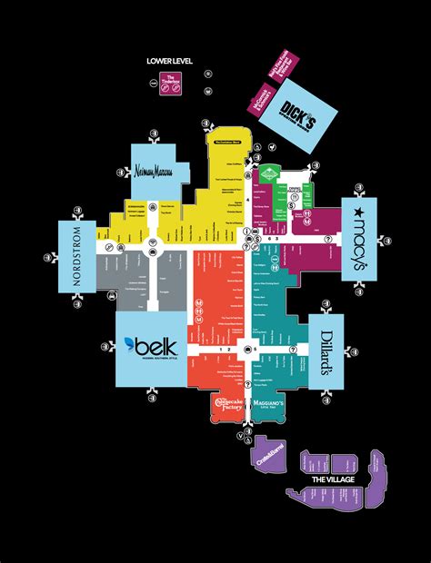 southpark mall store map