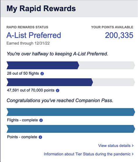 southwest a list preferred