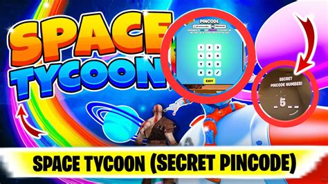 space tycoon pincode