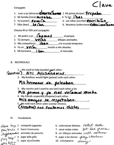 spanish 2 leccion 7 test answers Doc