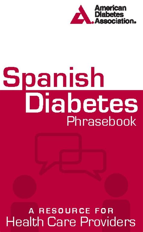 spanish diabetes phrasebook a resource for health care providers spanish edition Doc