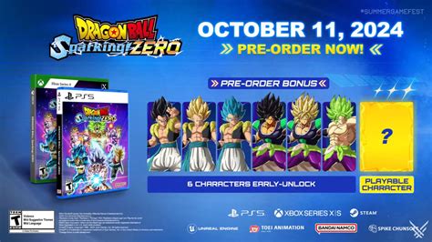 sparking zero pre order bonus