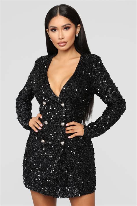 sparkly black dress