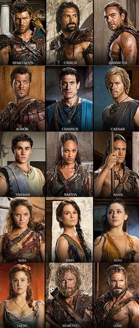 spartacus season 4 characters