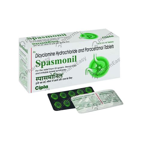 spasmonil tablet